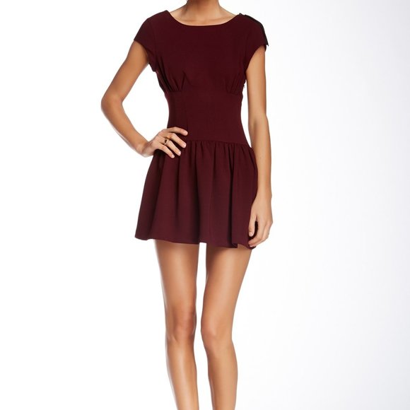 BCBGeneration Shirred Drop Waist Dress - Picture 1 of 9